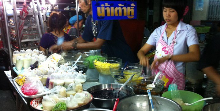 local food stall in thailand